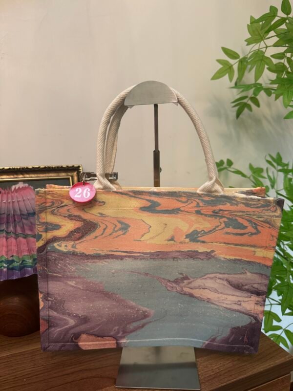 Deep Ocean Marble Tote Bag