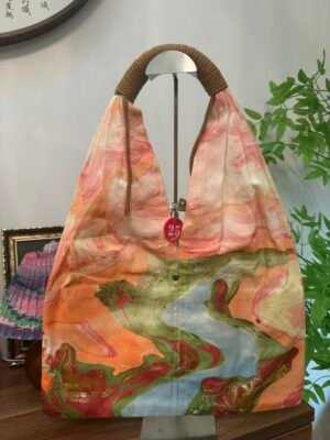 Pastel Bloom Crescent Bag